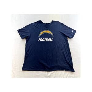 Nike NFL Dri-Fit Los Angeles Charges Men's T-Shirt Navy Blue Sz 2XL